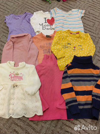Вещи пакетом на девочку 80