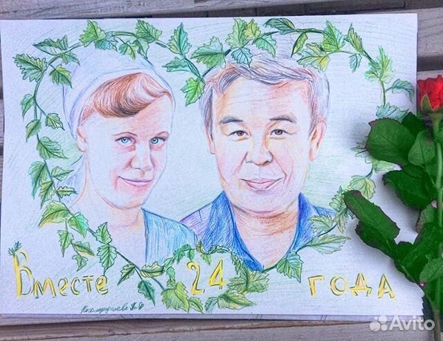 Портрет на холсте по фото на заказ