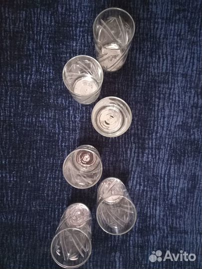 Стаканы / стопки с металлическим дном СССР