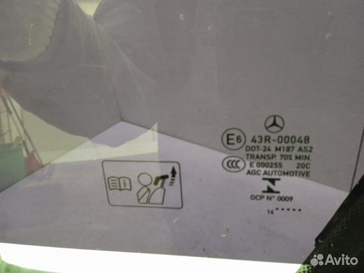 Стекло двери задней левой Mercedes-Benz A-Class