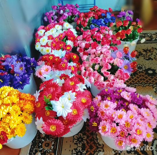 Искусственные цветы букеты