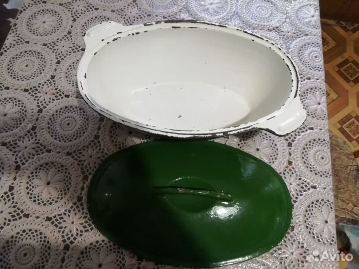 Утятница чугунная эмалированная