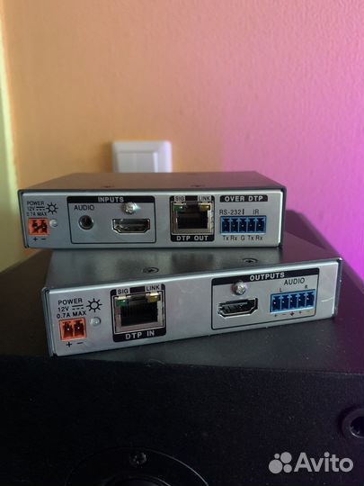 Приёмник + передачик Extron DTP hdmi 4K 230 Rx/tx