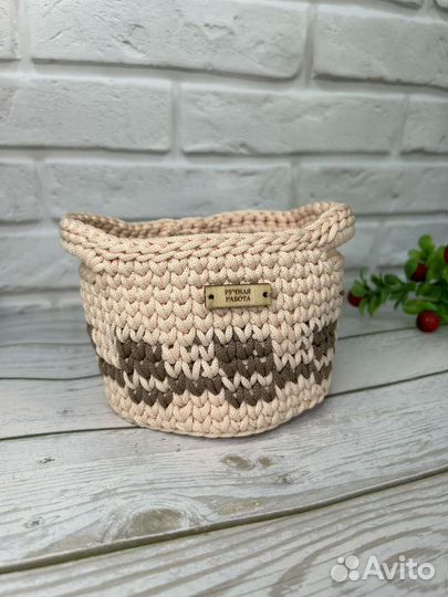 Корзина плетеная с ручками