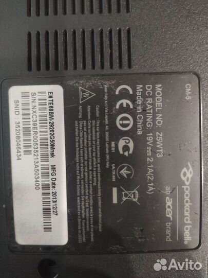 Ноутбуки Asus X53B и Packard bell Z5WT3