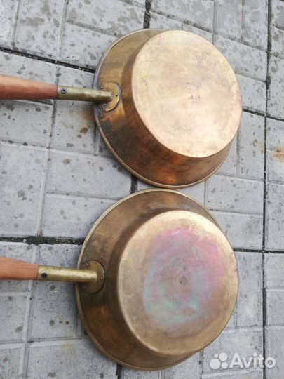 Таз латунный сотейник сковорода