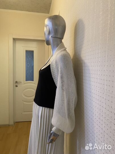 Новый кардиган-шраг из итальянского кидмохера