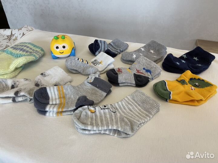 Носки детские 0-3 мес, 10 пар