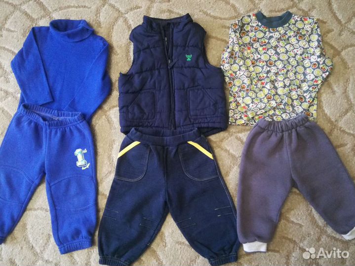 Вещи пакетом на мальчика на рост 68 74