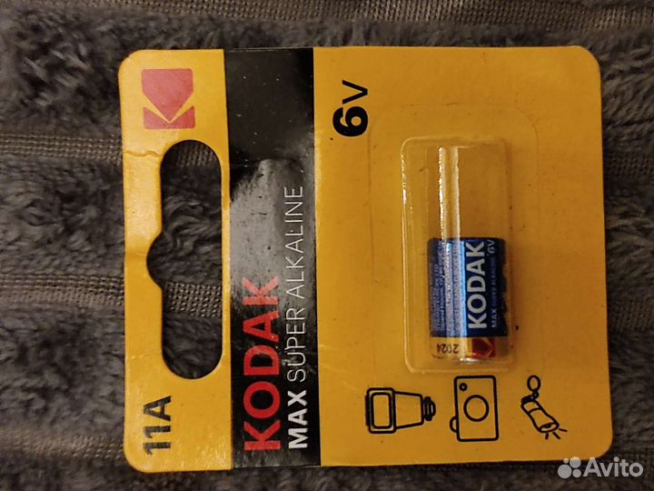 Батарейки: 11А, 6V; CR2, 3V; CR123, 3V