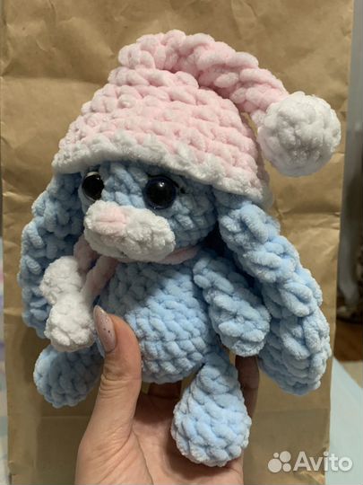 Мягкая игрушка заяц ручной работы