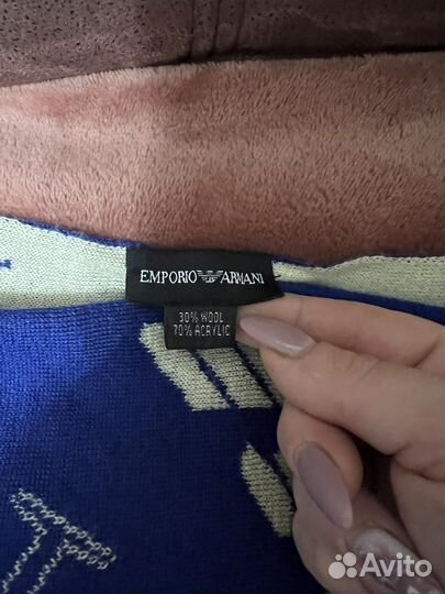 Шапка с шарфом Emporio Armani