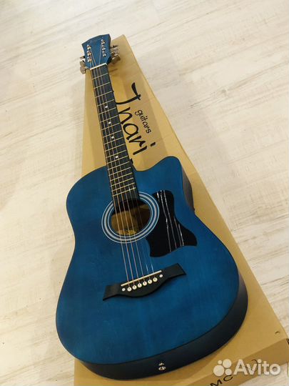 Гитара с металлическими струнами 6 струн