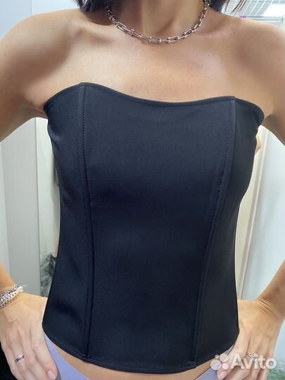 Топ корсет женский черный