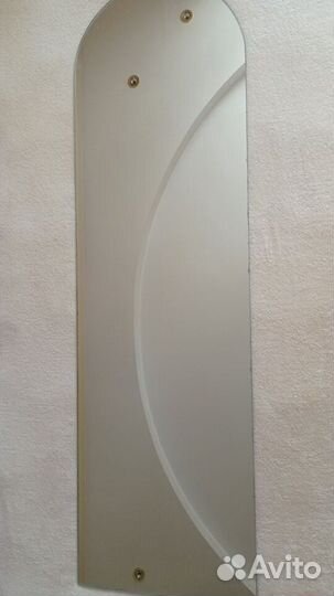 Красивое арочное зеркало с креплением 1190 х 350