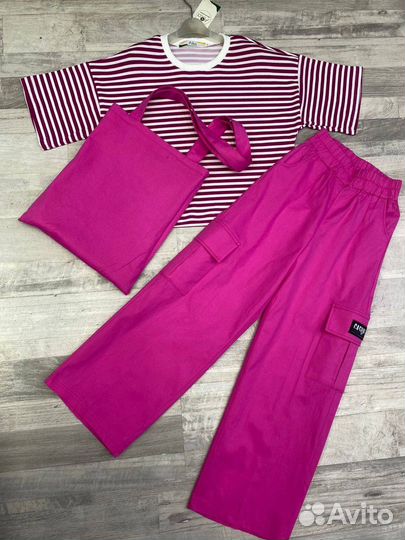 Костюм 3й-ка с Брюками карго на девочку