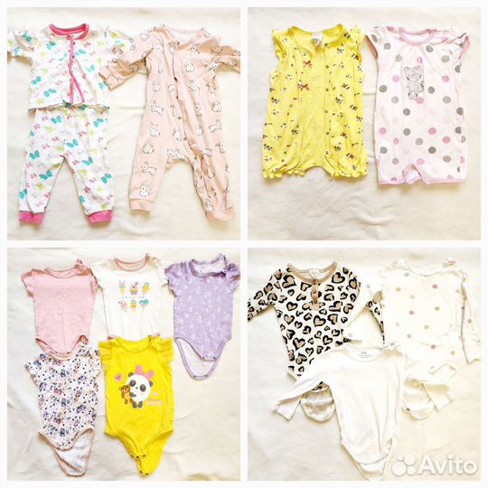 Песочники и боди 74-80