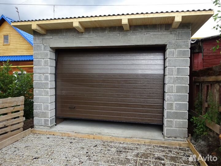 Секционные ворота гаражные автоматические