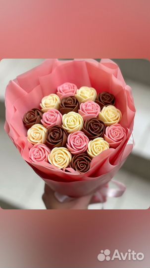 Шоколадные розы букет