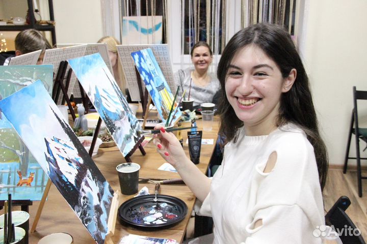 Мастер-класс по рисованию (арт-вечеринка)от 4 чел
