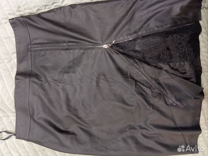 Юбка женская кожзам 48 50