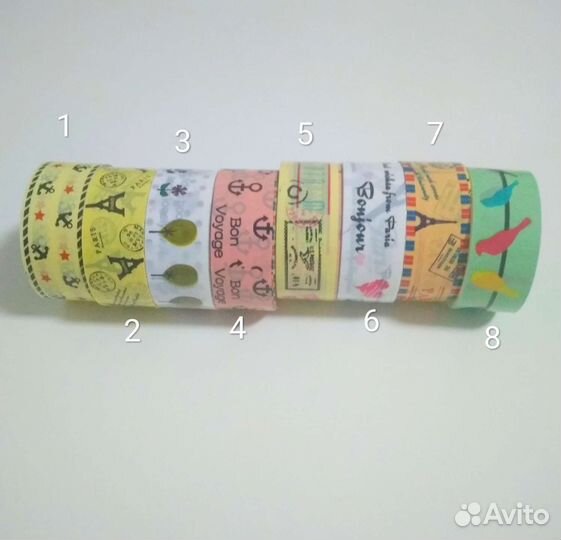 Декоративный скотч, клейкие ленты для декора