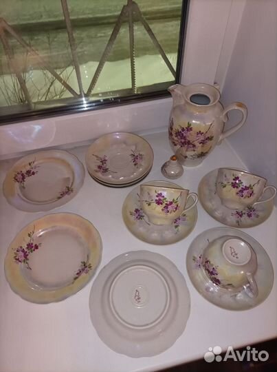 Ваза старинная,урановое стекло