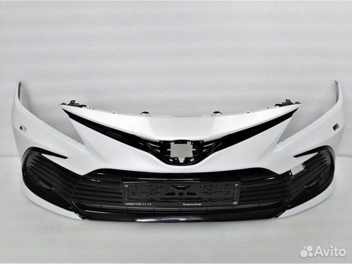 Бампер передний Обвес Camry V75 Белый