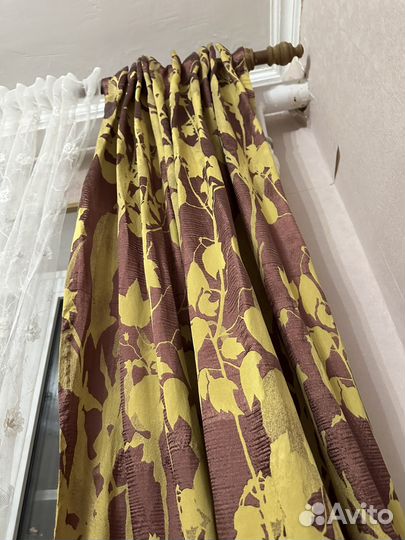 Шторы бу с лентой