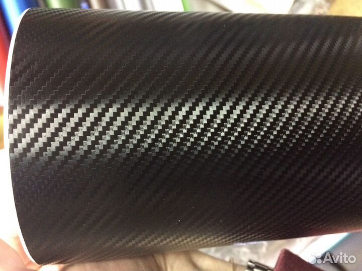 Виниловая пленка - карбон черный