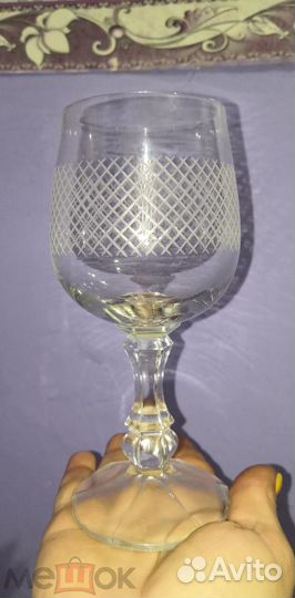 Фужеры бокалы кувшинчик графин цветное стекло СССР