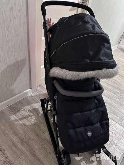 Санки-коляска ника детям 7-5SK графитовый