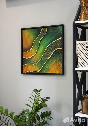 Картина абстракция в раме
