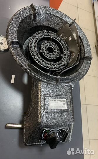 Портативная газовая плита круглая пьезорозжиг