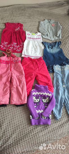 Пакет вещей на девочку 80 - 86