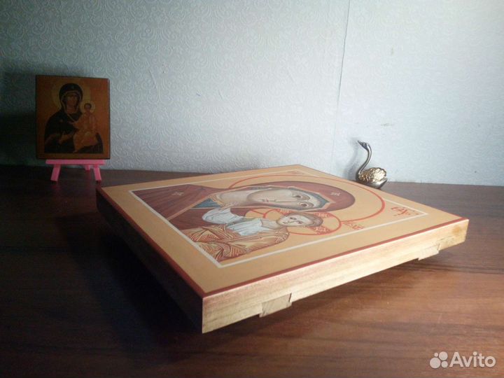 Икона рукописная Казанская Божья Матерь