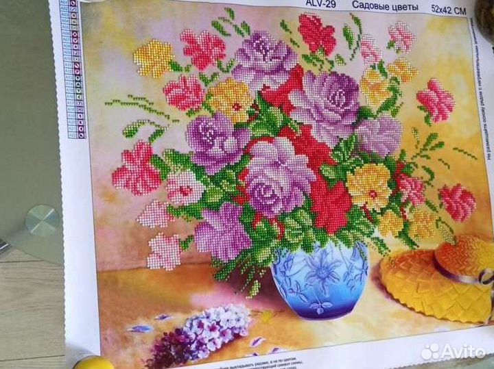 Букет картина стразами