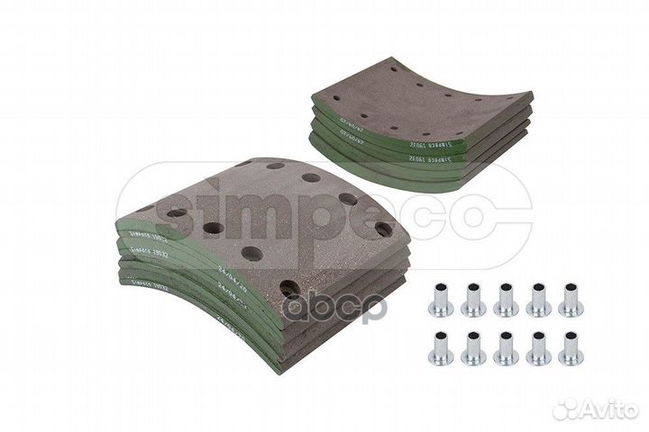 Накладки торм. компл. (ном.) (с заклеп.) WVA 19032