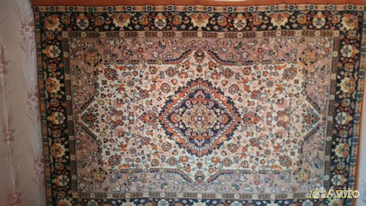 Ковер чисто шерстяной 2.0 на 1.4м