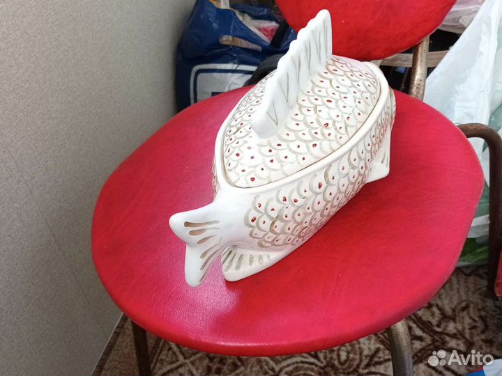 Супница фарфор СССР редкость ручная роспись