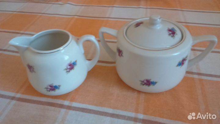 Чайный набор «Роза». Пролетарий. СССР