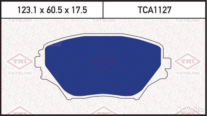 Tatsumi TCA1127 Колодки тормозные дисковые перед