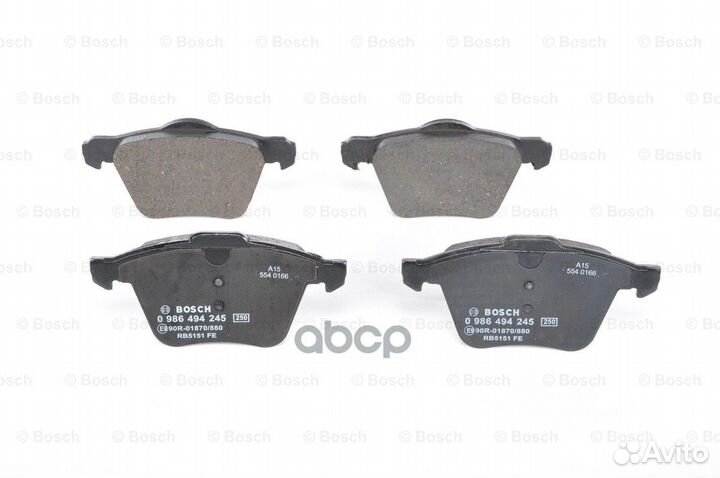 Колодки тормозные дисковые перед 0986494245