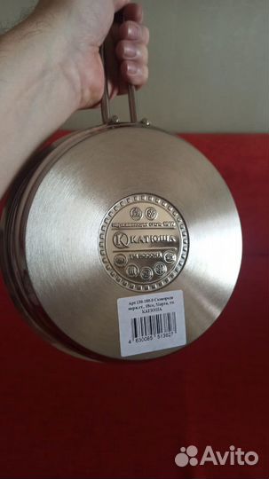 Сковорода новая полированная нержавейкаф18индукция