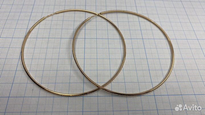 Золотые серьги конго