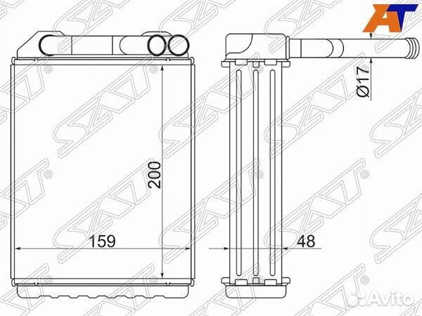 Радиатор отопителя салона mitsubishi delica, mitsu