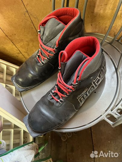 Лыжи беговые с ботинками 45