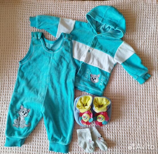 Детская одежда пакетом на девочку 0-6 мес, 56-68 р