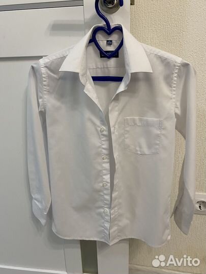 Рубашка белая 128-134