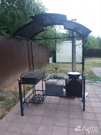 Мангал с печкой под казан/ С завода